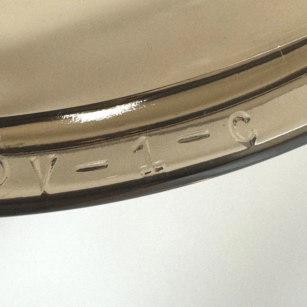 Pyrex Visions V-1-C Amber Glass Replacement Lid 6 Inch Brown Transparent